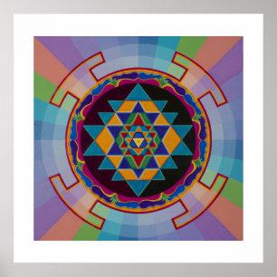 Póster Sri Yantra