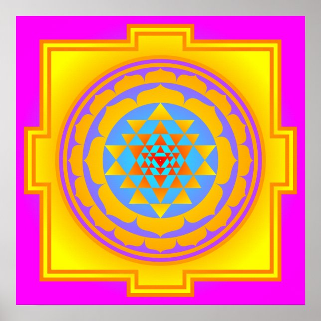 Póster Sri Yantra (Frente)
