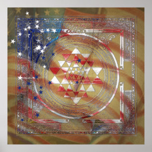 Póster Sri Yantra para Estados Unidos - Poster