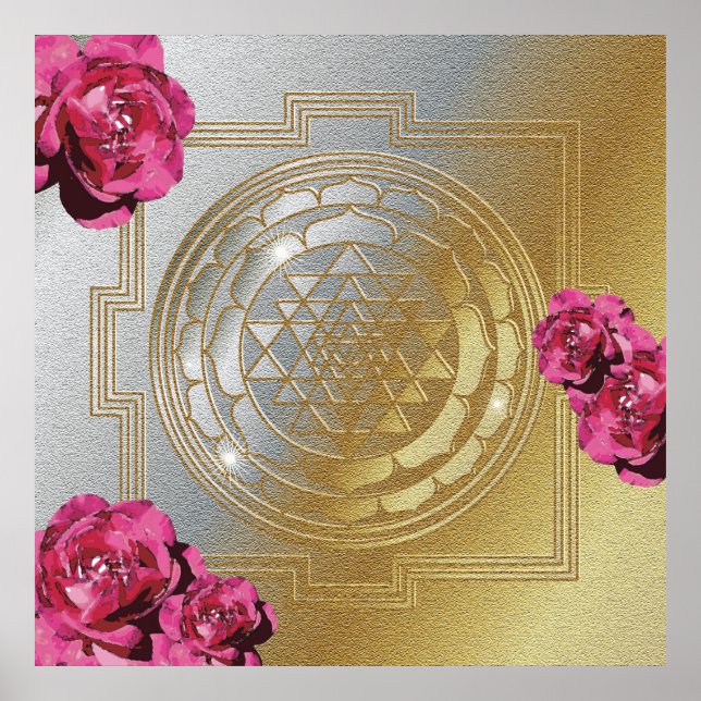 Póster SRI YANTRA y el perfume de los Rosas II - Poster (Frente)