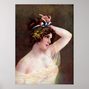 Póster Srta. Columbia Vintage