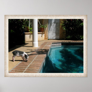 Póster Srta. Piggy en paraíso