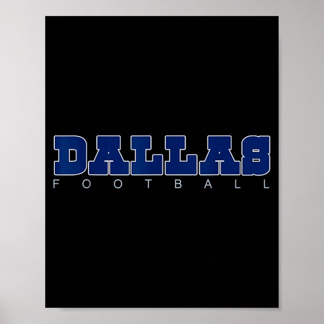 Póster Srts Fans Dallas Football Dfw City Clic  (Frente)