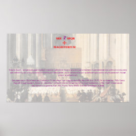 Póster SS. Concilii Tridentini Canon XIII de Sacramentis 
