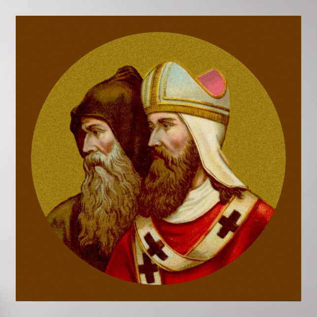 Póster SS. Cyril y Methodius (M 001) Poster #2 (Frente)