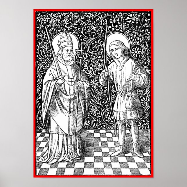 Póster SS. Fabian & Sebastian (BG 01) (Frente)
