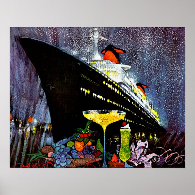 Póster ss France con Champagne (Frente)