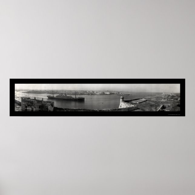 Póster SS Hamburgo La Habana Foto 1911 (Frente)