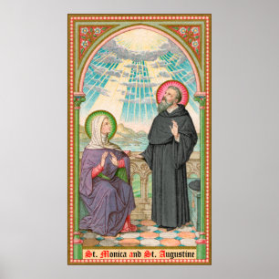 Póster SS. Monica y Agustina en Ostia (SAU 047)