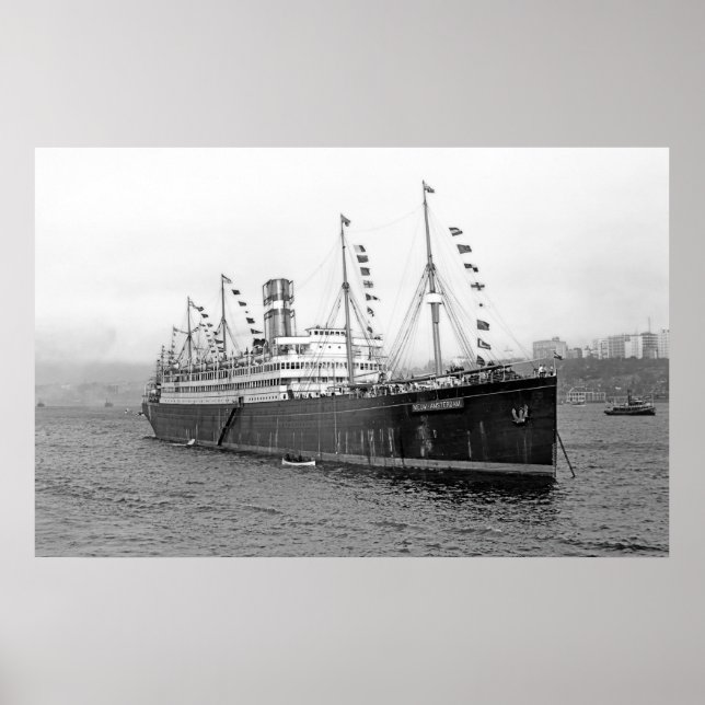 Póster SS Nieuw Amsterdam (Frente)