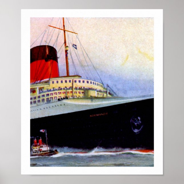Póster ss Normandie Forecastle (Frente)