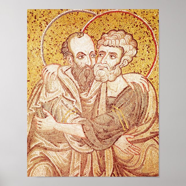 Póster SS. Peter y Paul Embracing (Frente)