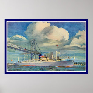 Póster SS Presidente Hoover