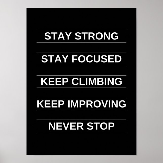 Póster SS, SF, KC, KI, NS - Poster motivacional (Frente)