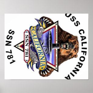Póster SSN 781 USS California