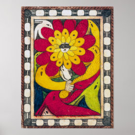 Póster St. Adolf-Throne, flor facial Adolf Wö lfli |