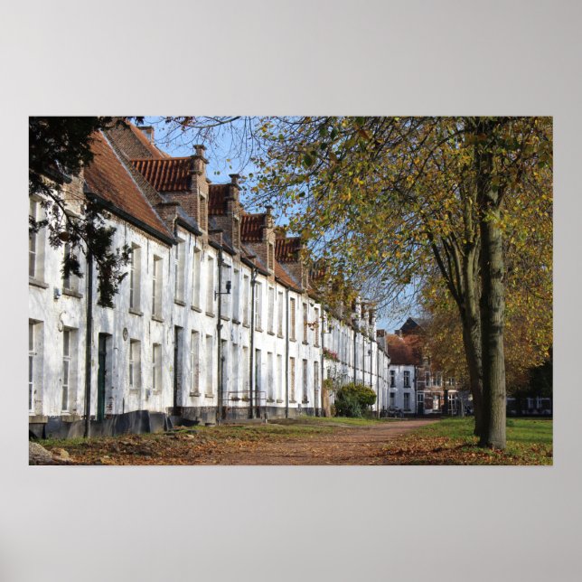 Póster St. Alexiusbegijnhof, Dendermonde, Bélgica. (Frente)