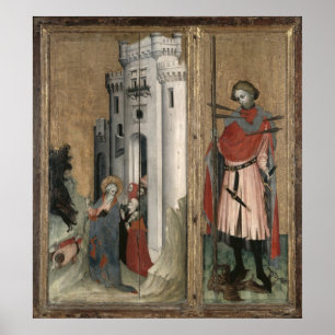 Póster St. Andrew Chasing Demons from the Town