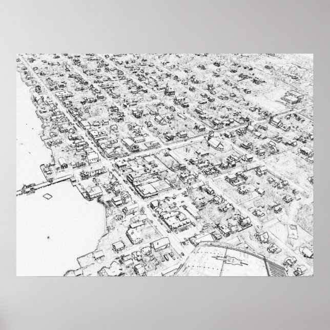 Póster St. Andrews, New Brunswick Aerial (Frente)