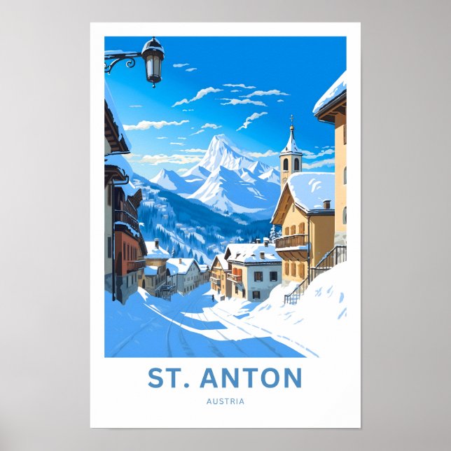Póster St. Anton Austria (Frente)