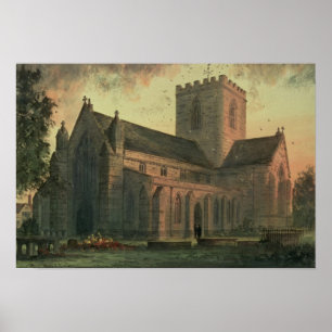 Póster St. Asaph's Cathedral, View from the South-West