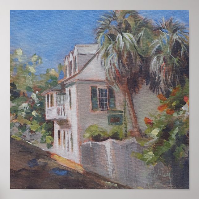 Póster St. Augustine Aviles Street Florida (Frente)