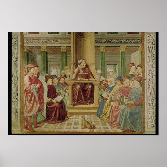 Póster St. Augustine Leyendo Retórica (Frente)