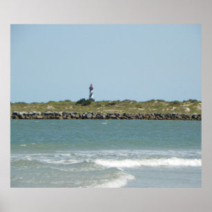 PÓSTER ST. AUGUSTINE VIEW FROM VILANO BEACH