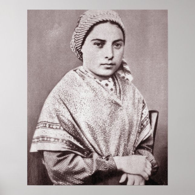 Póster St. Bernadette Soubirous (Frente)