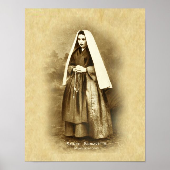 Póster St. Bernadette Soubirous (Frente)