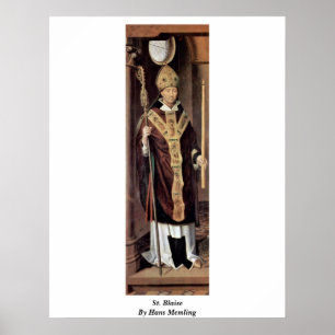 Póster St. Blaise De Hans Memling
