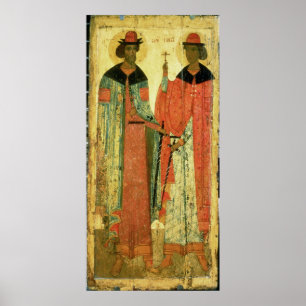 Póster St. Boris y St. Gleb, Moscú