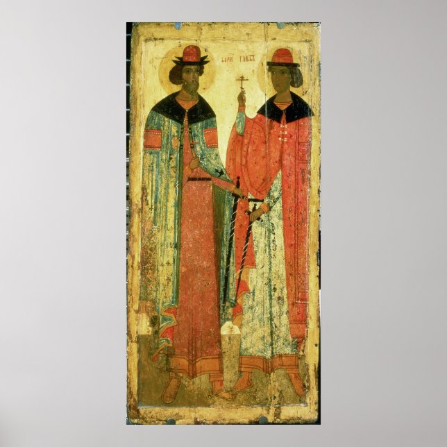 Póster St. Boris y St. Gleb, Moscú (Frente)