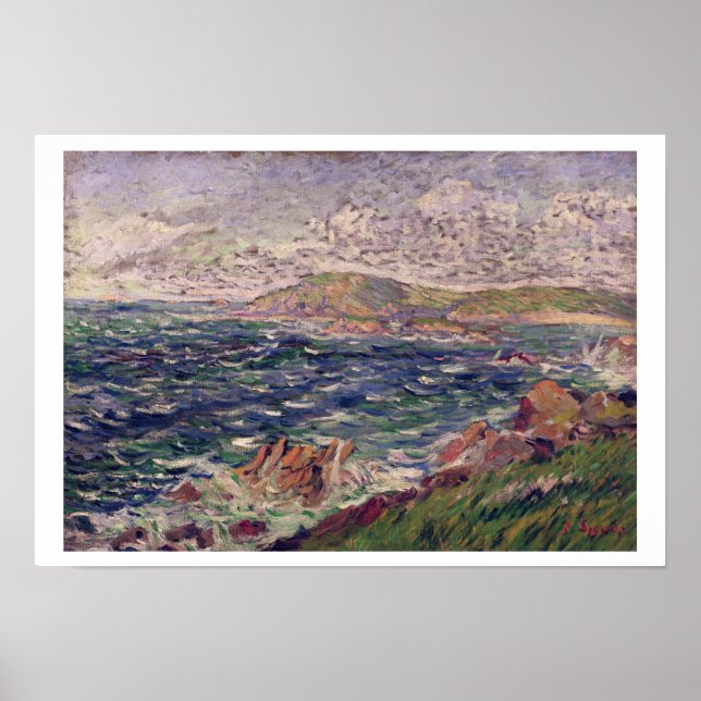 Póster St. Briac, 1885 (aceite sobre lienzo) (Frente)