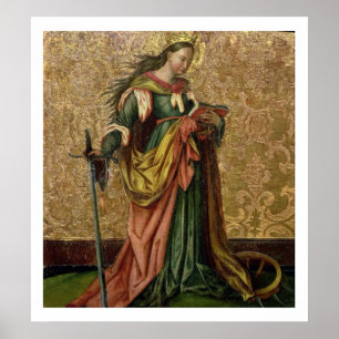 Póster St. Catherine of Alexandria (oil on panel) 2