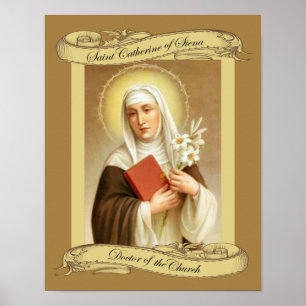 Póster St. Catherine of Siena Doctor of the Church