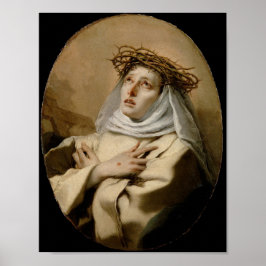 Póster St. Catherine of Siena Hl. Katharina Siena Tiepolo