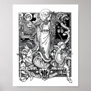 Póster St. Cecilia of Rome 8" x 10" Print