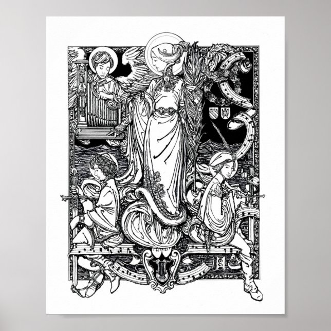 Póster St. Cecilia of Rome 8" x 10" Print (Frente)