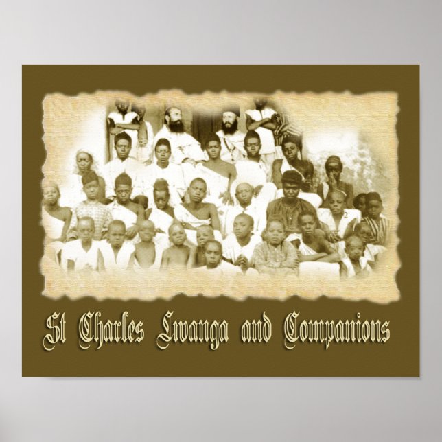 PÓSTER ST CHARLES LWANGA Y EMPRESAS (Frente)