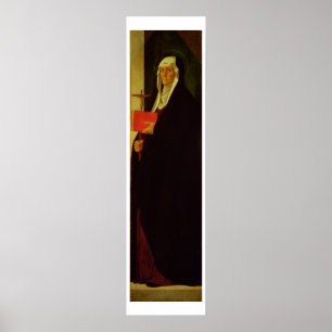 Póster St. Clare, c.1485-90 (tempera en el panel)
