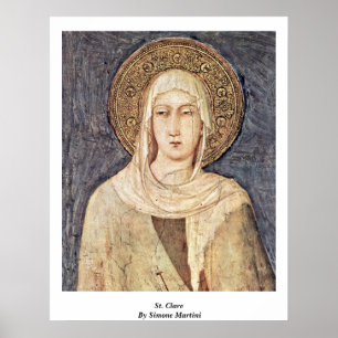 Póster St. Clare De Simone Martini