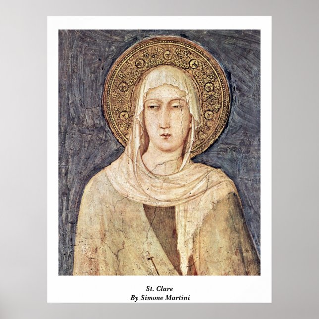 Póster St. Clare De Simone Martini (Frente)