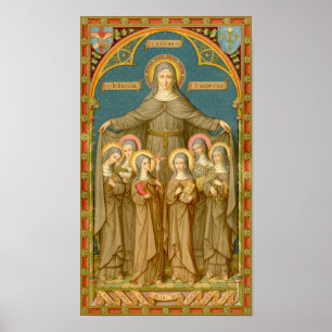 Póster St. Clare of Assisi & Nuns (SAU 27)