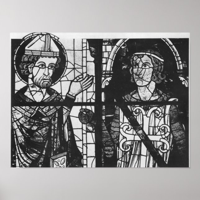 Póster St. Denis giving the oriflamme to knight Clement (Frente)