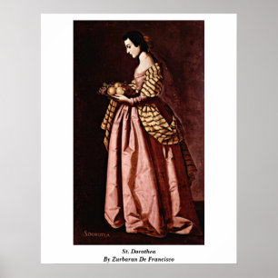 Póster St. Dorothea de Zurbaran De Francisco