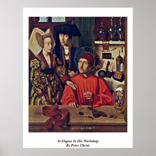 Póster St. Eligius En Su Taller De Peter Christ