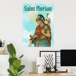 Póster St. Florian con cubo (cielo despejado; M 019)