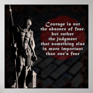 Póster St. Florian Courage Firefighter Poster