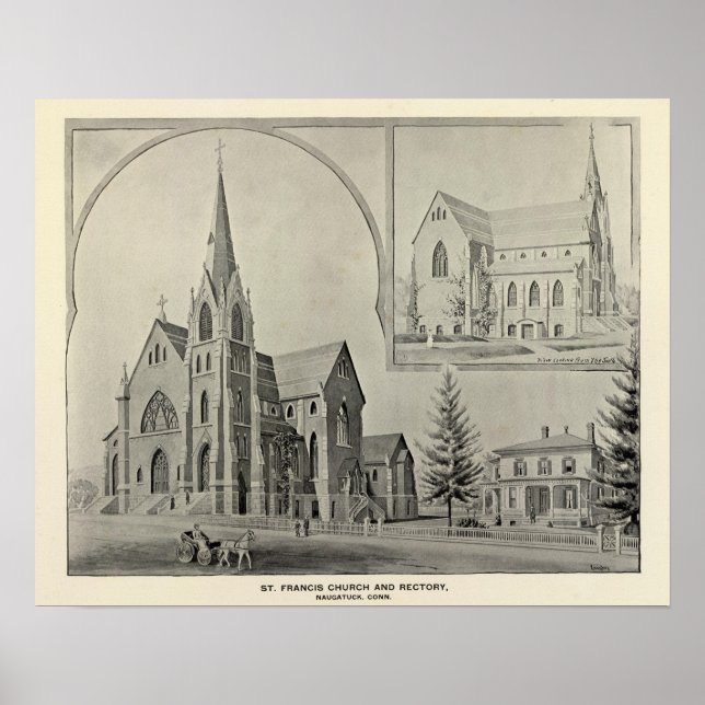Póster St Francis Church, Naugatuck (Frente)